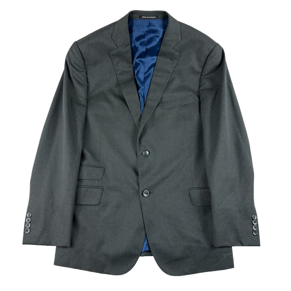 J.Hilburn Gray Guabello‎ Wool Mens Blazer Size 43R Excellent